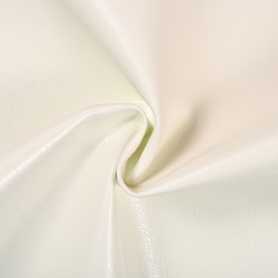 Ткань Дерматин (Кожзам) для мебели, цвет Белый (на отрез)  в Электрогорске