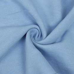 Ткань Футер 3-х нитка, Петля, цвет Светло-Голубой (на отрез)  в Электрогорске