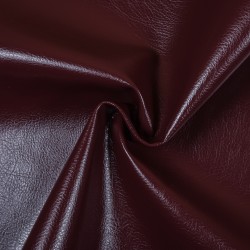 Ткань Дерматин (Кожзам) для мебели, цвет Бордовый (на отрез)  в Электрогорске