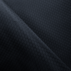 Ткань Оксфорд 300D PU Рип-Стоп СОТЫ, цвет Черный (на отрез)  в Электрогорске