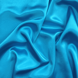 *Ткань Атлас-сатин, цвет Голубой (на отрез)  в Электрогорске