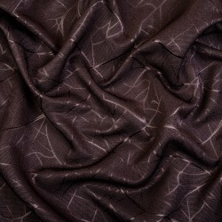 Ткань Блэкаут для штор &quot;Ледовое тиснение цвет Темно-Коричневый&quot; (на отрез)  в Электрогорске