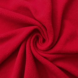 Флис Односторонний 130 гр/м2, цвет Красный (на отрез)  в Электрогорске
