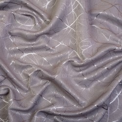 Ткань Блэкаут для штор светозатемняющая 75% &quot;Ледовое тиснение цвет Серый&quot; (на отрез)  в Электрогорске