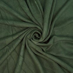 Ткань Флис Односторонний 130 гр/м2, цвет Темный хаки (на отрез)  в Электрогорске
