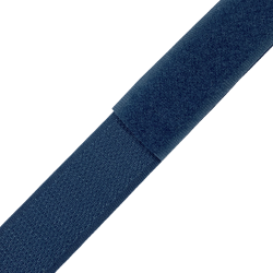 Контактная лента 25мм цвет Синий (велькро-липучка, на отрез)  в Электрогорске