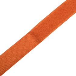 Контактная лента 25мм цвет Оранжевый (велькро-липучка, на отрез)  в Электрогорске