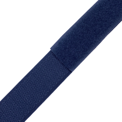 Контактная лента 25мм цвет Тёмно-Синий (Велькро-липучка), на отрез  в Электрогорске