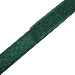Контактная лента 25мм цвет Зелёный (велькро-липучка, на отрез)  в Электрогорске