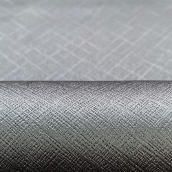Ткань Блэкаут для штор светозатемняющая 100% &quot;Орнамент Серый&quot; (на отрез)  в Электрогорске