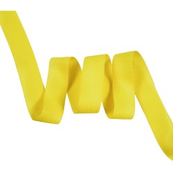 Окантовочная лента-бейка, цвет Жёлтый 22мм (на отрез)  в Электрогорске